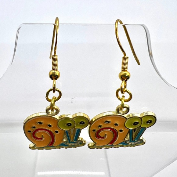 Spongebob Earrings - Gary The Snail Earrings - Nickelodeon Cartoon Earrings - Picture 4 of 10